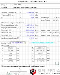 Download perhitungan struktur beton bangunan gedung format excel terlengkap. Desain Balok Wf Sni 2002 1 Xls Sipilpedia