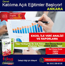 Excel Ile Veri Analizi Ve Raporlama Ileri Excel Egitimi Tum Turkiye De En Cok Satan Ileri Duzey Excel Kitabinin Yazari Omer Bagci Dan Excel Egitimi Icin
