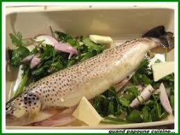 Truites Au Vin Blanc Au Four Quand Choupette Et Papoune Cuisinent Truite Au Four Cuisine Poisson Truite