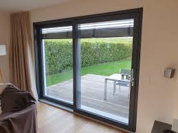 Holz Schiebeture Mit Schallschutzglas Farbe Anthrazitgrau In 2020 Schiebetur Fenster Schiebe Tur