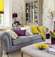 The Definition Of Bold Yellow Living Room Purple Living Room Living Room Colors