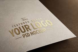 Free 3 Textured Paper Logo Mockup Psd Set Good Mockups
