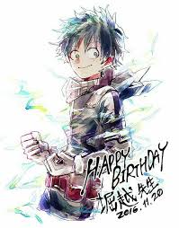 Happy Birthday Izuku Text Midoriya Deku Izuku My Hero Academia Boku No Hero Academia Hero My Hero Academia