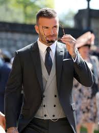 Simple hairstyle for long hair. David Beckham Walked Into The Royal Wedding With A Classic Hairstyle