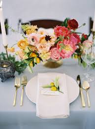 Creative menus and place cards, soft draped linens and unexpected china all come together in these table setting ideas that shine. 10 Place Setting Ideas For A Tropical Wedding Bajan Wed