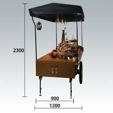 バイシクルワゴン 5000224 ワゴンショップ プッシュカート 店舗什器 屋台 カフェショップ カフェ