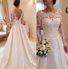Long Sleeves Wedding Dress Lace Wedding Dress Cheap Wedding Dress Long Floor Length Wedding Dress Bridal Gown Sewd00068 Long Sleeve Wedding Dress Lace Wedding Dress Long Sleeve A Line Bridal Gowns