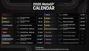 Kalender motogp 2021 akan dimulai dengan seri pertama motogp qatar di sirkuit losail. Jadwal Motogp Trans 7 2020