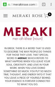 Other Definition Of Meraki Uncommon Words Words Definition Quotes