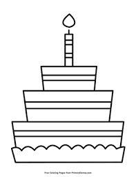Check out our birthday color pages selection for the very best in unique or custom, handmade pieces from our shops. Birthday Cake Coloring Page Free Printable Pdf From Primarygames