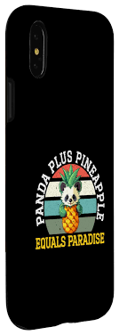 Amazon.com: iPhone X/XS Panda Pineapple Tropical Fruit Hello Summer Bamboo  Animal Case : Cell Phones & Accessories