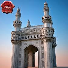 Realistic Charminar 3d Model 3d Model Building Realistic