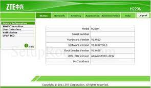 Follow the steps below to access the admin panel of your device: How To Login To The Zte H220n