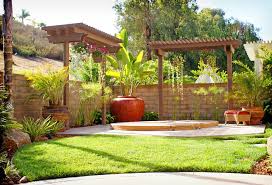 Whether you're dreaming of an uncomplicated little support system for growing peas, or a stunning arbor laden with. Spa Retreat Corner With Trellis And Colorful Pot Mediterranean Landscape San Diego By Landscape Logic Houzz