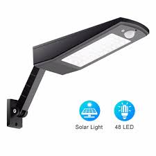 Outdoor Lighting 48 Led Solar Led Light Wall Lamp Pir Sensor Motion Emergency Adjustable Pole Ip65 Waterproof 4 Modes For Garden Street Lights Aliexpress
