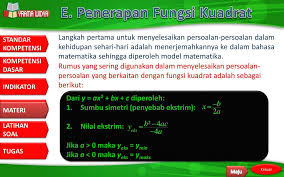 Maka model matematika soal tersebut di atas adalah. Bab 4 Fungsi Kuadrat Ppt Download