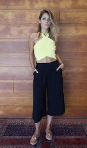 Calça Que Vai Ate A Canela Resultado De Imagem Para Calca Hot Pant Pantalona Canela Moda Estilo Ropa Ropa De Fiesta