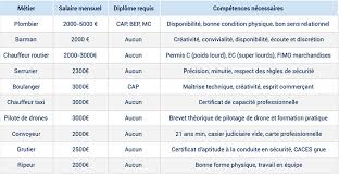 10 Metiers Bien Payes Sans Diplome Reconversion Professionnelle