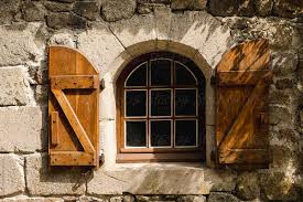 All wood pictures are completely free stock. Wooden Window With Shutter One Stone Wall In French Village By Lea Jones France Window