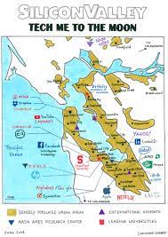  satellite map of silicon valley. Silicon Valley Tech Me To The Moon