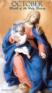 On 7 October The Church Celebrates The Feast Day Of Mary Queen Of The Holy Rosary This Feast Was Establis Holy Rosary Prayers To Mary Jesus Mary And Joseph