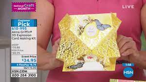 Designer stationery, gifts, papercrafts and fabrics. Anna Griffin 3d Explosion Card Making Kit Youtube