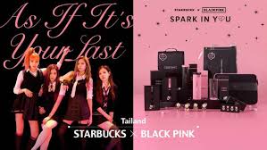 The starbucks® x blackpink 'spark in you' collection features hearts on a dreamy starry background, with blackpink's iconic black and pink . Blackpink X Starbucks Thailand Asia Trend The Daily K Pop News