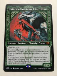 Check spelling or type a new query. Vorinclex Monstrous Raider Showcase Alt Art Card Mtg Khm Kaldheim Collecting Magic