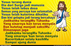 Tak banyak yang tahu, 5 lagu populer ini ternyata bicara tentang tuhan. Lirik Lagu Pujian Rohani Kristen Sekolah Minggu Gereja Tuhan Yesus Yesus Terang Dunia