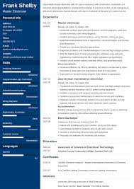 Electrician Resume Template Cascade Resume Examples Administrative Assistant Resume Resume Template