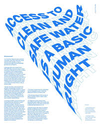 Water Is A Human Right Sabri Akin In 2020 Graphic Poster Graphic Design Typography Graphic Design