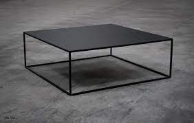 salontafel met fijn stalen frame en stalen blad tafel met stalen frame salontafel staal