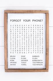 Bathroom Word Search Svg Print 3 Free Versions