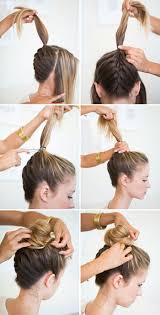 This hairdo looks spectacular and difficult. 1001 Ideen Fur Flechtfrisuren Hochzeit Zum Entlehnen Plaits Hairstyles Easy Braids Braided Hairstyles