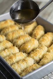 Kataifi Greek Nut And Honey Pastry Rolls Recipe Greek Recipes Greek Pastries Greek Desserts