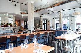 At the kitchen, we create craveable, approachable dishes. The Kitchen Gets Reviewed By 5280 Westword Takes On Curtis Creamery Restaurant Interior Denver Restaurants White Kitchen Stools