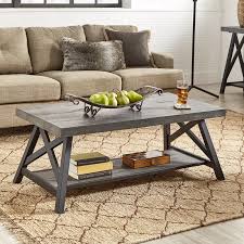 Isakson Trestle Coffee Table Coffee Table Farmhouse Coffee Table Rectangle Coffee Table