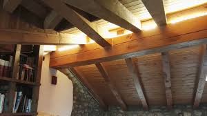 We took the ceiling down in our new house because it was cracked and we were going to replace it and we found these beautiful handhewn beams underneath that we want to leave exposed. Tips How To Light Up Wooden Beams Lid Design