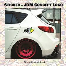 Your jdm decal will not have a background; Sticker Jdm Concept Logo Foa Wira Alza Viva Kancil Myvi Aruz Jazz Axia Shopee Malaysia