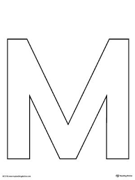 It seems i'm constantly needing a quick banner or sign in a pinch. Uppercase Letter M Template Printable Letter M Crafts Letter Writing Template Letter A Crafts