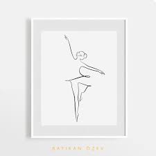 Ballerina Line Art Ballet Dancers Printable Line Drawing Etsy In 2021 Line Art Abstract Line Art Line Art Drawings