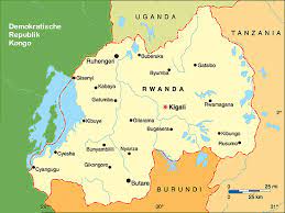Large detailed map of rwanda. Ruanda Rwanda Land Der 1000 Hugel Meinstein