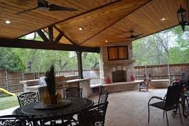 Gable to gable archives hundt patio covers and decks. Two Toned Mini Gable Patio Cover With Full Kitchen And Fireplace Transitional Patio Dallas By Party On The Patio Houzz