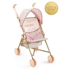 Hauck Little Diva Pretend Play Baby Doll Stroller Toy Light Pink Walmart Com