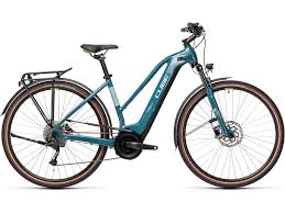 Cube Touring Hybrid One 400 Trapeze Blue N Green Biker Boarder De In 2020 Schwalbe Reifen E Bike Federgabel