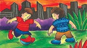 Cara menggambar dan mewarnai bermain ayunan di pegunungan. Langkah Mudah Menggambar Anak Anak Bermain Bola Dengan Oil Pastel Cikal Aksara