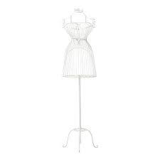 Valentine White Metal Mannequin Maisons Du Monde Bianco Manichino Vintage Metallica