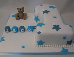1st Birthday Cake For Baby Boy 1 Year With Name Baby Boy Number 1 Cake White Number 1 Cake With Blue Star Decorations Name Blocks And Teddy Bear Fi Boys 1st Birthday Cake Number 1 Cake Number Birthday Cakes