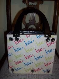 Best Part Of Waking Up Is Folgers In Your Cup Jingle Bag Made From A Hess S Department Store Box Hess Vintage Memory Ted Baker Icon Bag