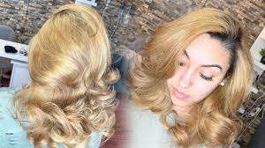 Start with blonde bombshell shampoo, squeeze excess water out of hair. Blonde Bombshell Hair Transformation Bleaching Youtube